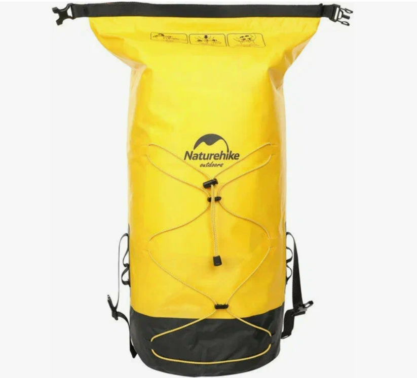 картинка Рюкзак туристический Naturehike 40 л, ПВХ, желтый