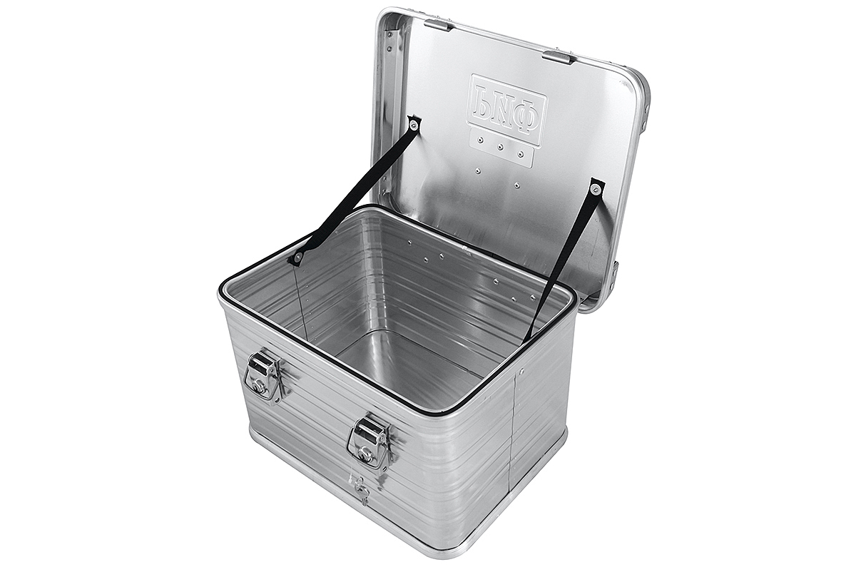 картинка Ящик алюминиевый РИФ усиленный с замком 432х335х277