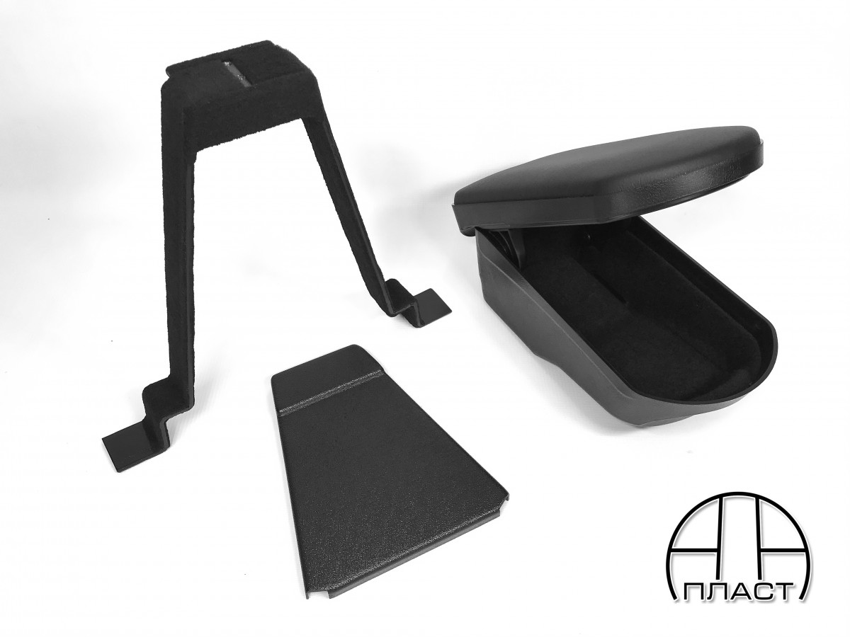 картинка Подлокотник «ArBox2» + адаптер для  Lada: Vesta , Черная Ткань