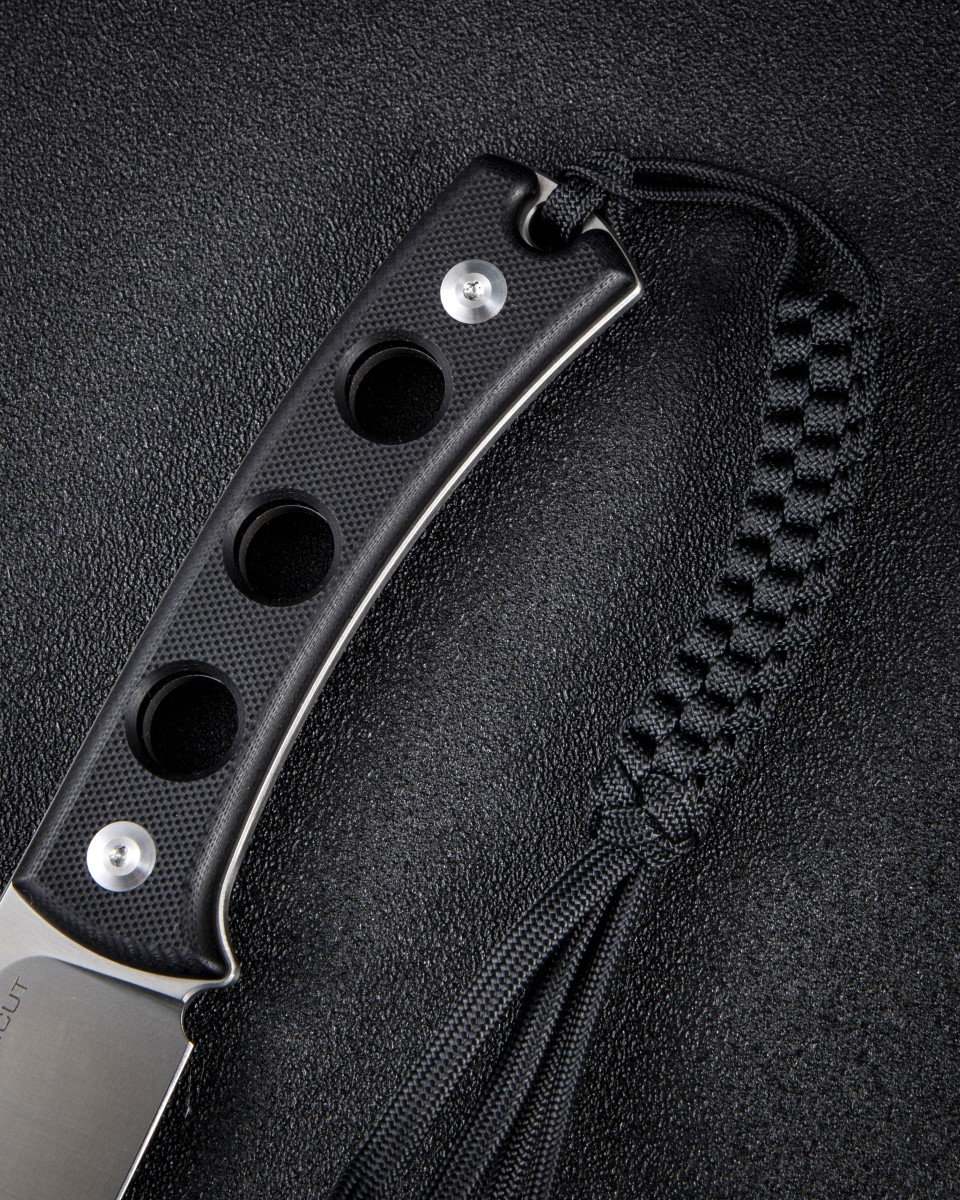 картинка Нож SENCUT Fixed Blade Waxahachie 9Cr18MoV Steel Satin Handle G10 Black