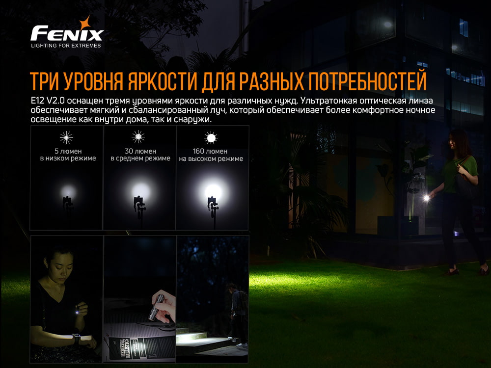 Фонарь Fenix E12V20
