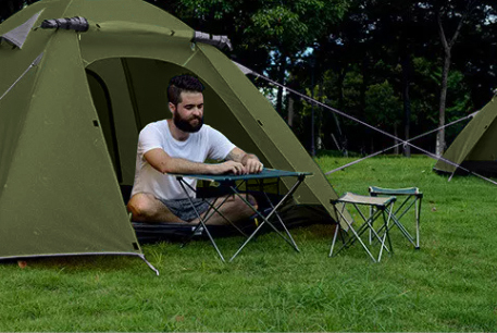 картинка Палатка Naturehike P-Series 2-местная, алюминиевый каркас, темно-зеленый