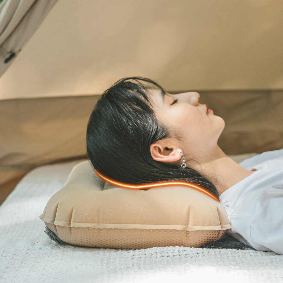 картинка Подушка Naturehike NH21ZT002 для сна хаки, 6927595774380