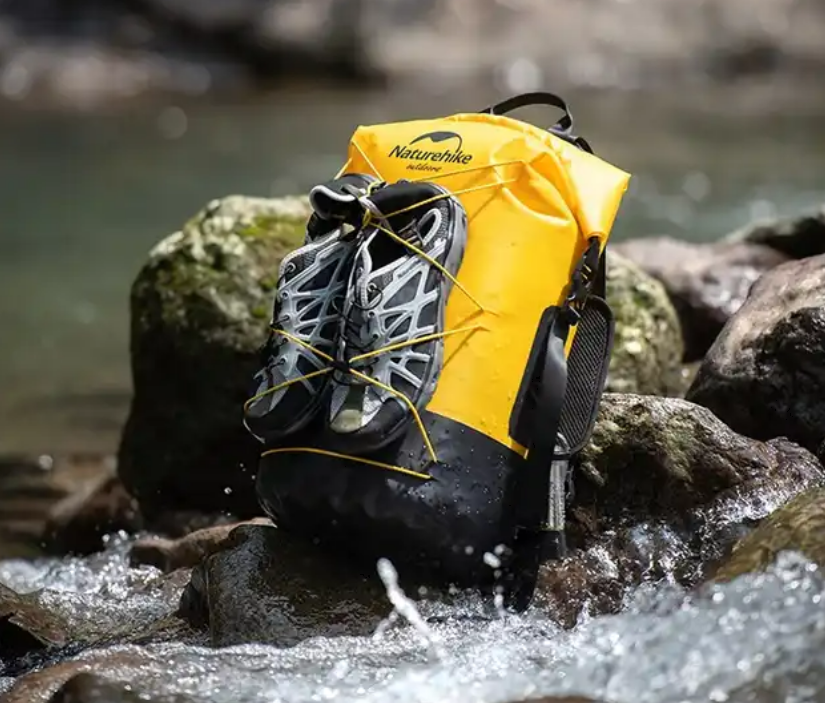 картинка Рюкзак туристический Naturehike 40 л, ПВХ, желтый