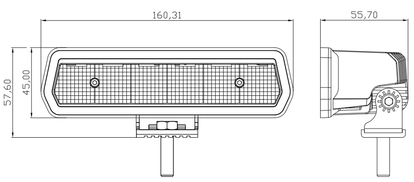 картинка Светодиодная фара водительского света РИФ 160 мм 30W LED