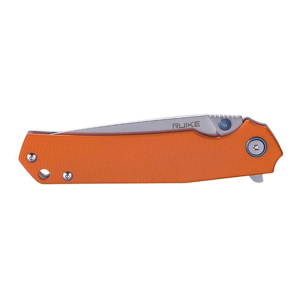 картинка Нож Ruike P801-J серебристо-оранжевый