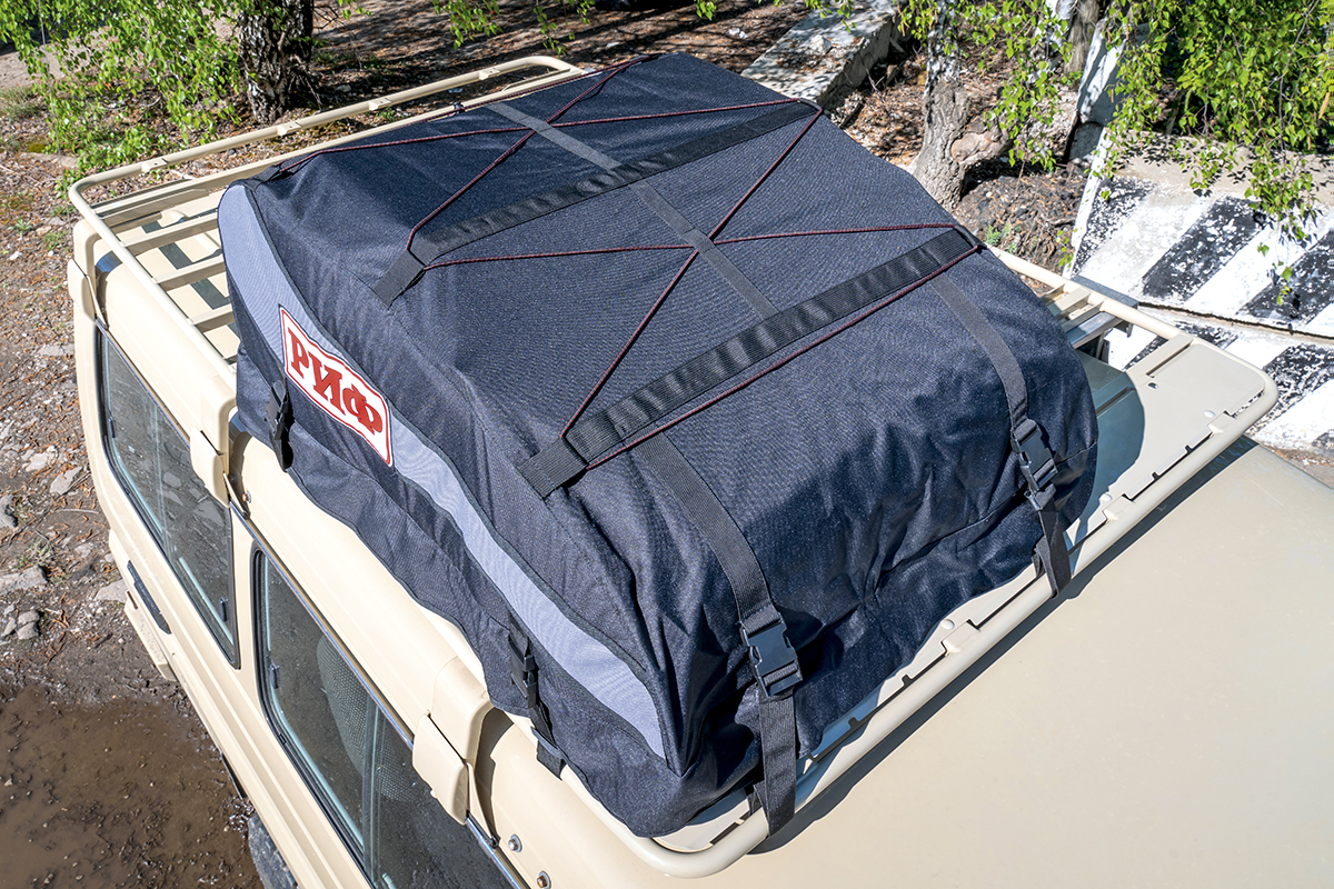 картинка Бокс автомобильный на крышу РИФ мягкий (98x73.5x32 см) 