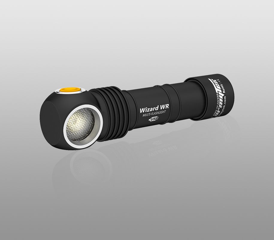 картинка Налобный фонарь ARMYTEK WIZARD WR MAGNET USB+18650 БЕЛЫЙ F06301C