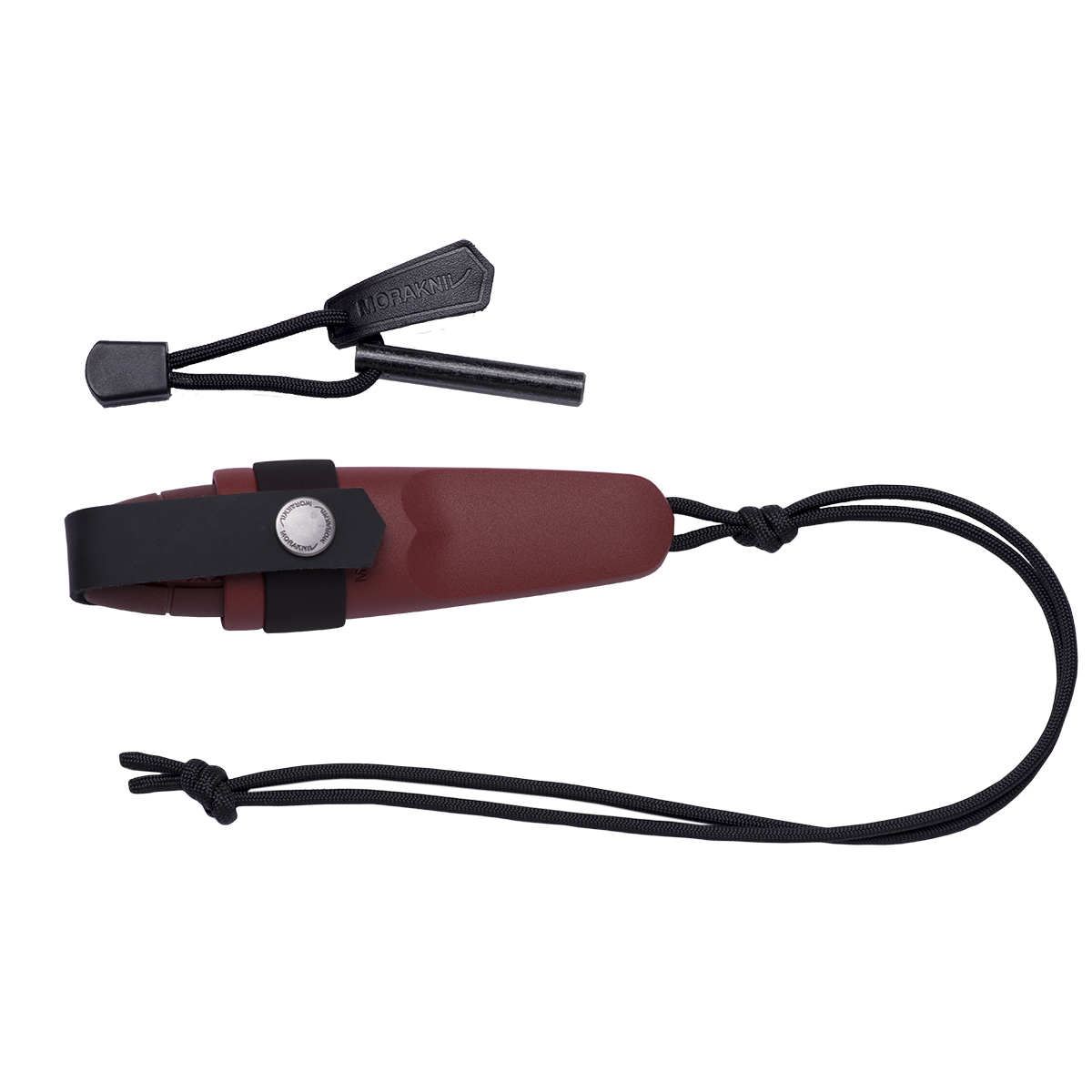 картинка Нож Morakniv Eldris, нержавеющая сталь, цвет желтый, ножны, шнурок, огниво