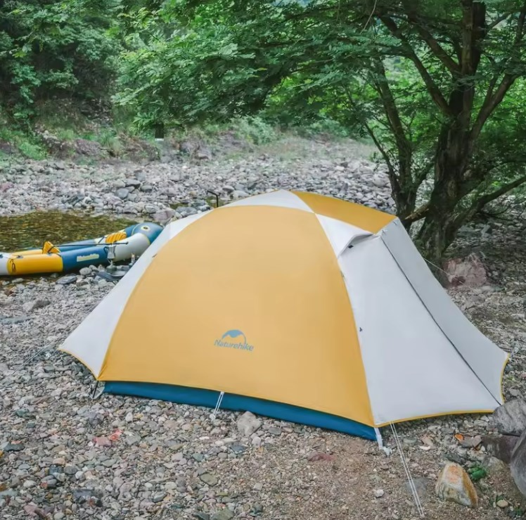 картинка Палатка Naturehike Cloud-Creek PRO, 2-местная, бежево-желтая