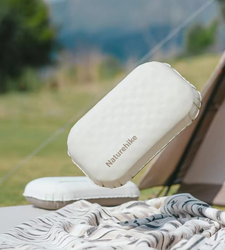 картинка Подушка самонадувающаяся Naturehike 52x32x12 см, бежевая