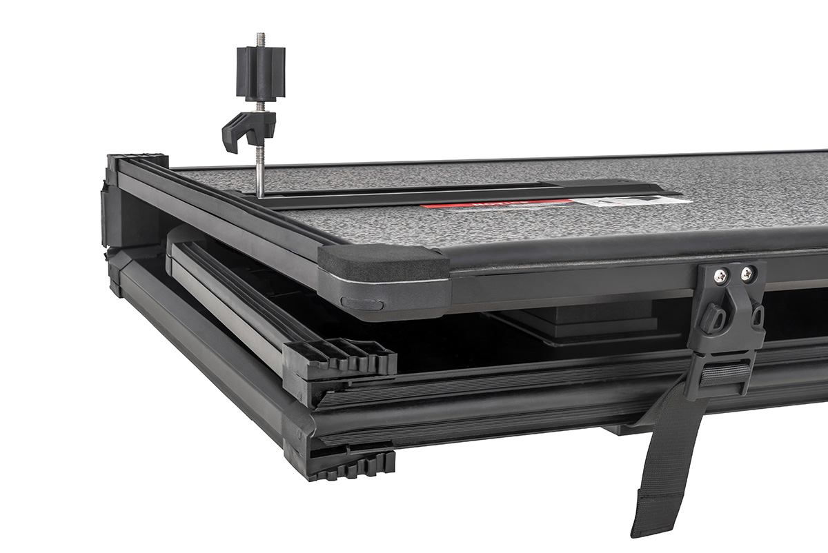 картинка Крышка кузова Volkswagen Amarok 2023+, трёхсекционная, алюминиевая, черная РИФ