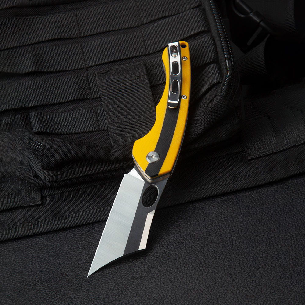 картинка Нож Bestech Skirmish сталь D2, рукоять G10 черно-желтая