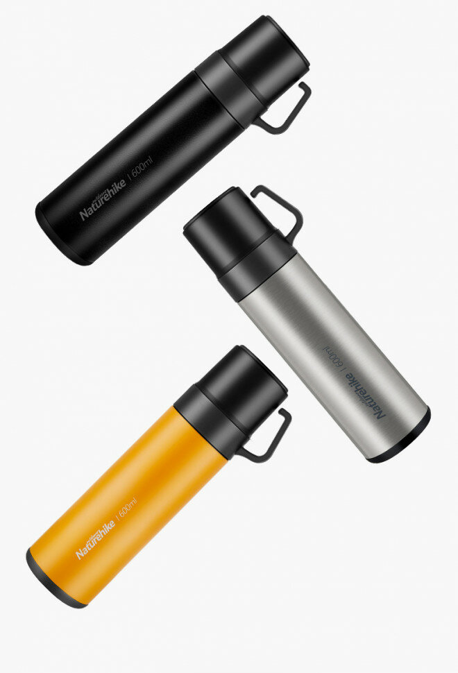 картинка Термос Naturehike NH17S020-B 3в1 600мл серебряный, 6927595724125