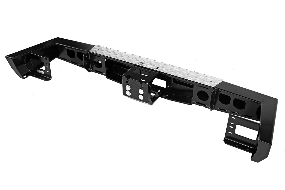 картинка Бампер задний РИФ УАЗ Патриот 2015+ с площадкой под лебедку стандарт