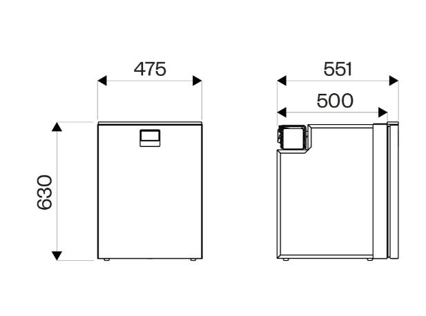 картинка Компрессорный холодильник Indel B Cruise 85 Drawer 12/24V