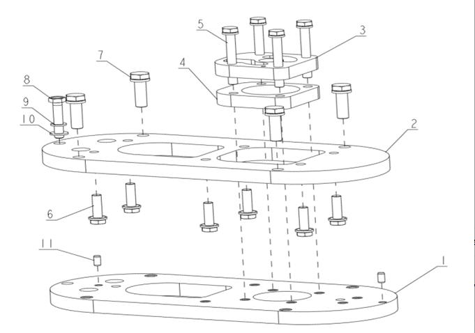картинка Переходная плита нижняя водомета SEA-PRO WT50 (32202-623710) (PREMARINE)
