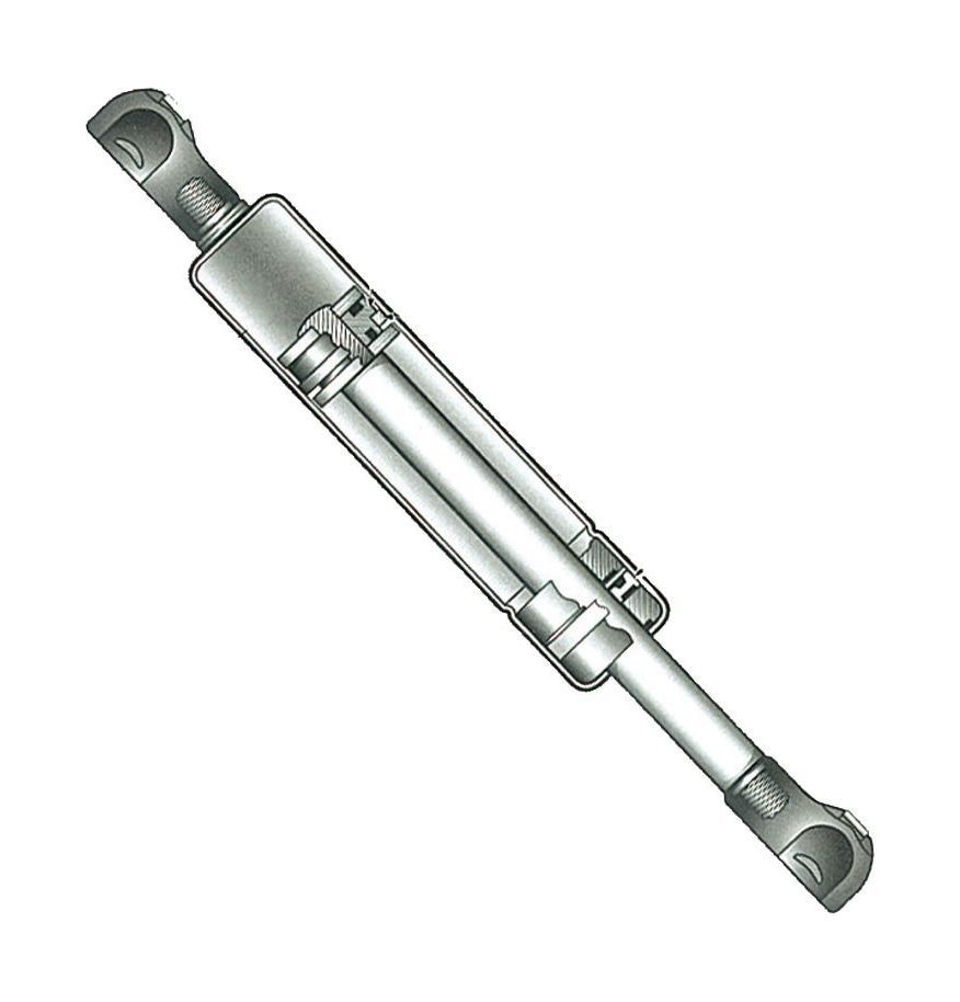 картинка Газовая пружина из нержавеющей стали, 178-254 мм, усилие 14 кг