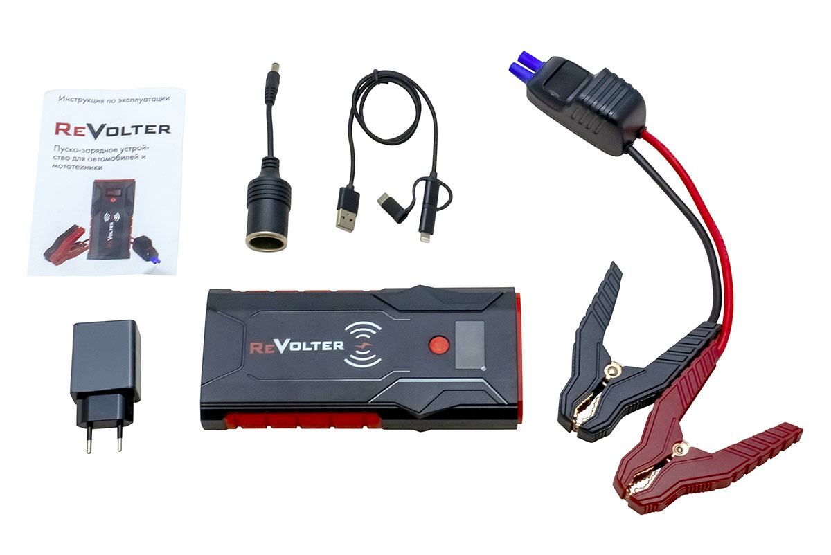 картинка Устройство пуско-зарядное портативное ReVolter QUASAR 12V 12000 mAh