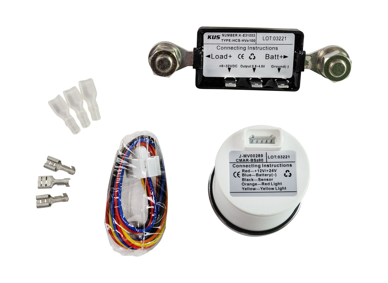 картинка Амперметр аналоговый -/+80 А, черный циферблат, нержавеющий ободок, д. 52 мм