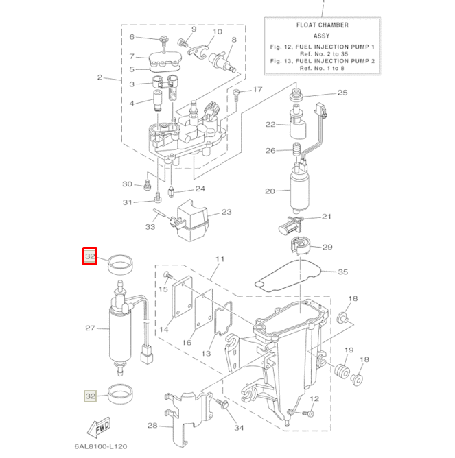 картинка Кольцо уплотнительное Yamaha (6CB-24492-00) (Yamaha)