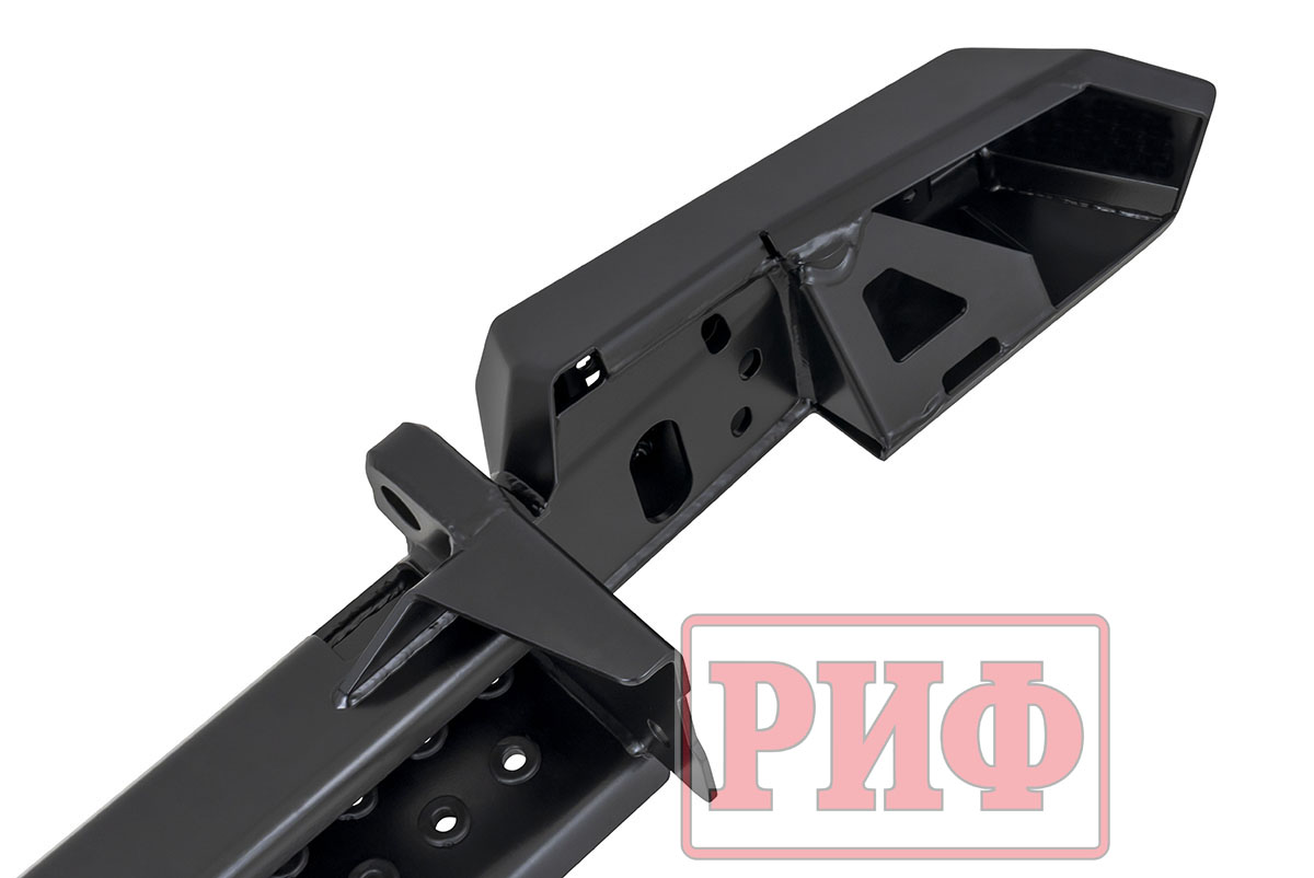 картинка Бампер задний РИФ УАЗ Хантер с фонарями боди 65мм