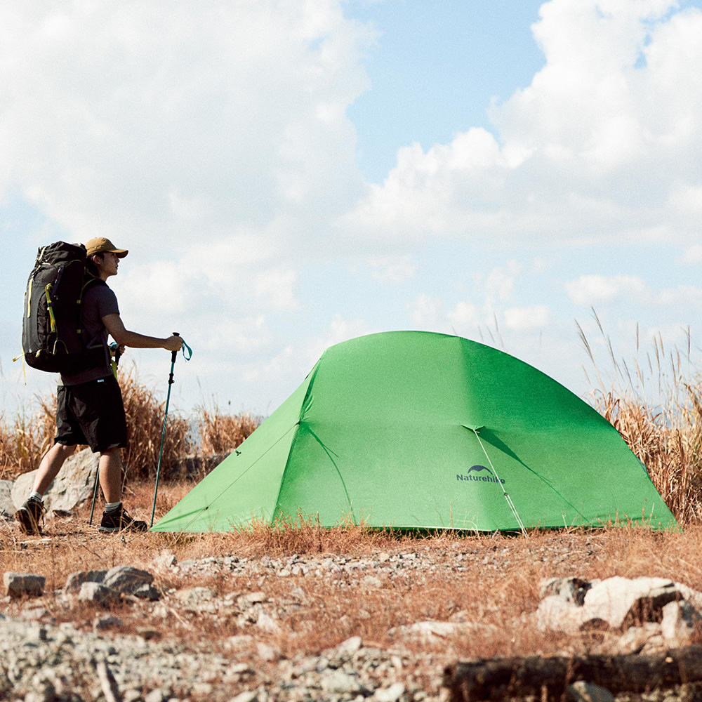 картинка Палатка Naturehike Сloud Up CNK2450WS032 210T одноместная зелёная,6927595798614