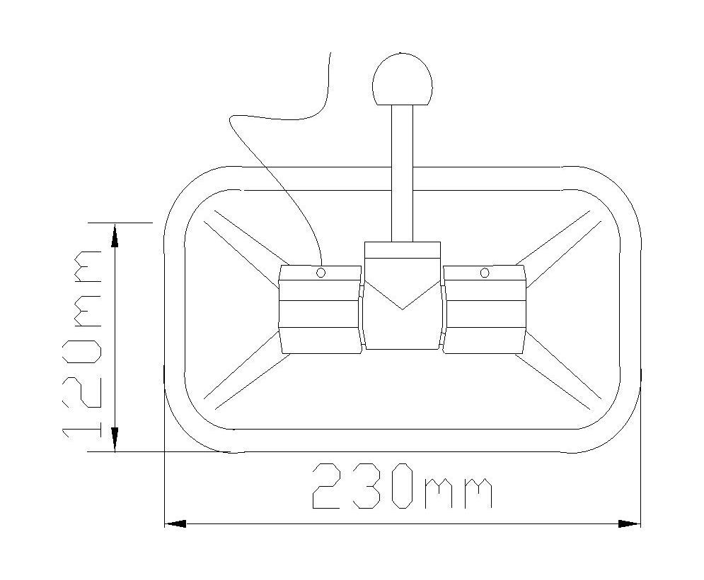 картинка Уключина в сборе тип a, черная