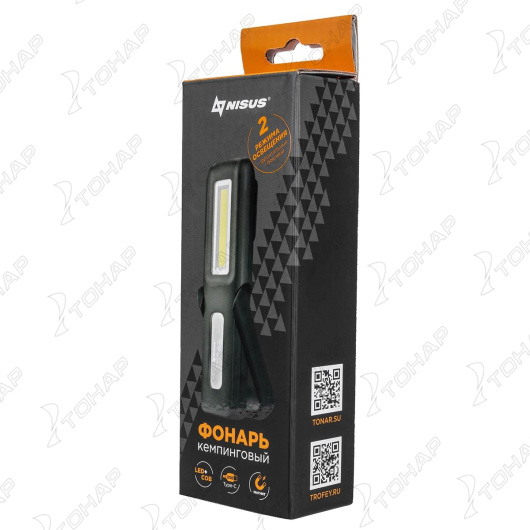 картинка Фонарь кемпинговый NISUS, LED-80 LM, COB-150 LM, IP34, USB