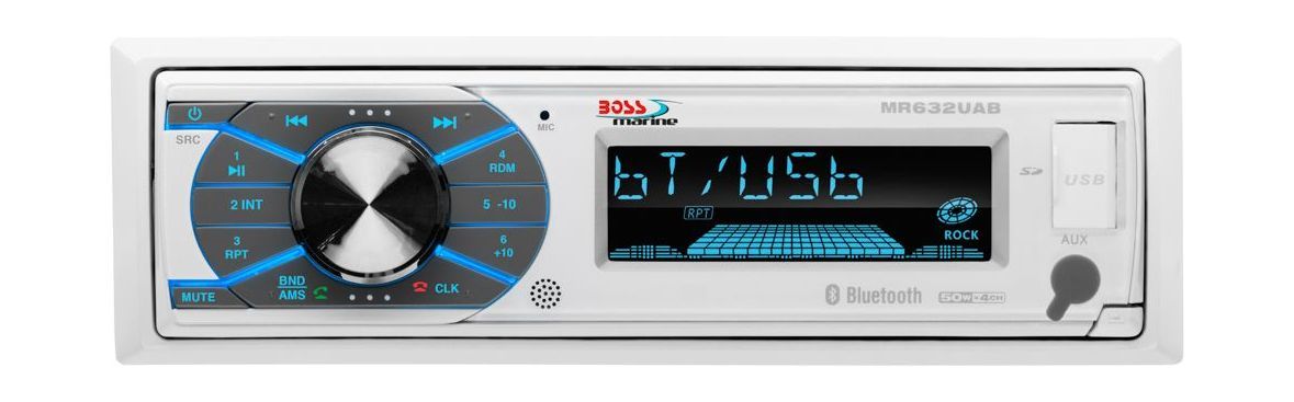 картинка Морская магнитола 1DIN BOSS MR632UAB