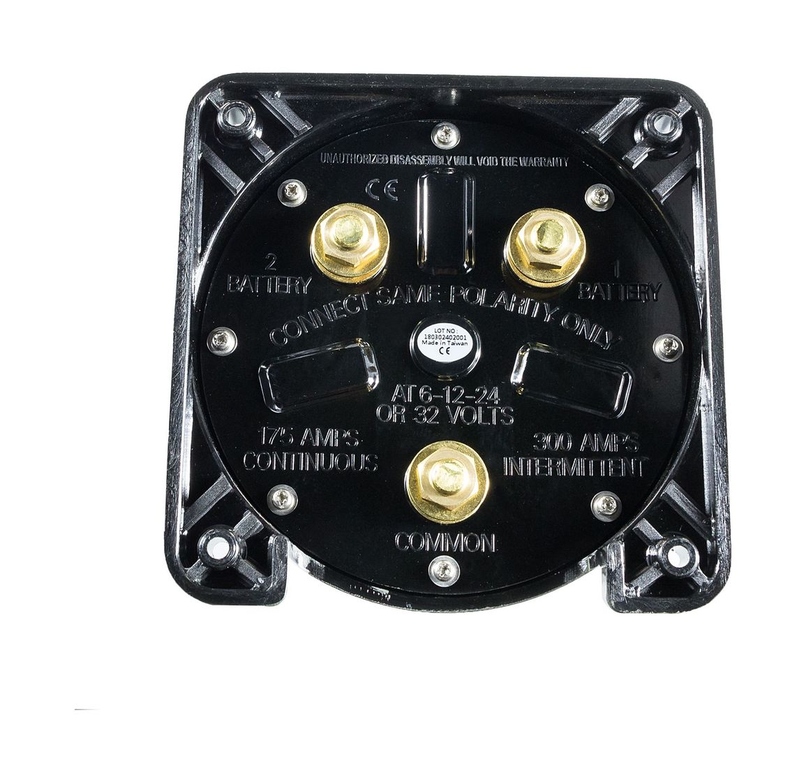 картинка Выключатель массы "OFF-1-BOTH-2" (2 АКБ), 175 А, черный