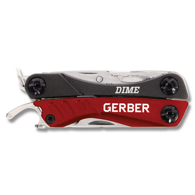 картинка Мультитул Gerber Essentials Dime Micro Tool, красный, (1003723), 31-001040
