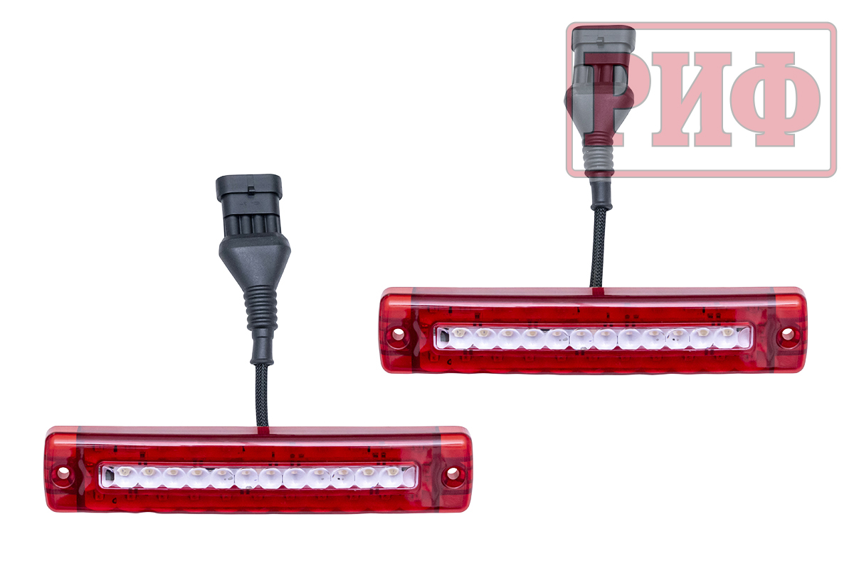 картинка Бампер задний РИФ Toyota HILUX/VIGO 05+ с фаркопом и фонарями