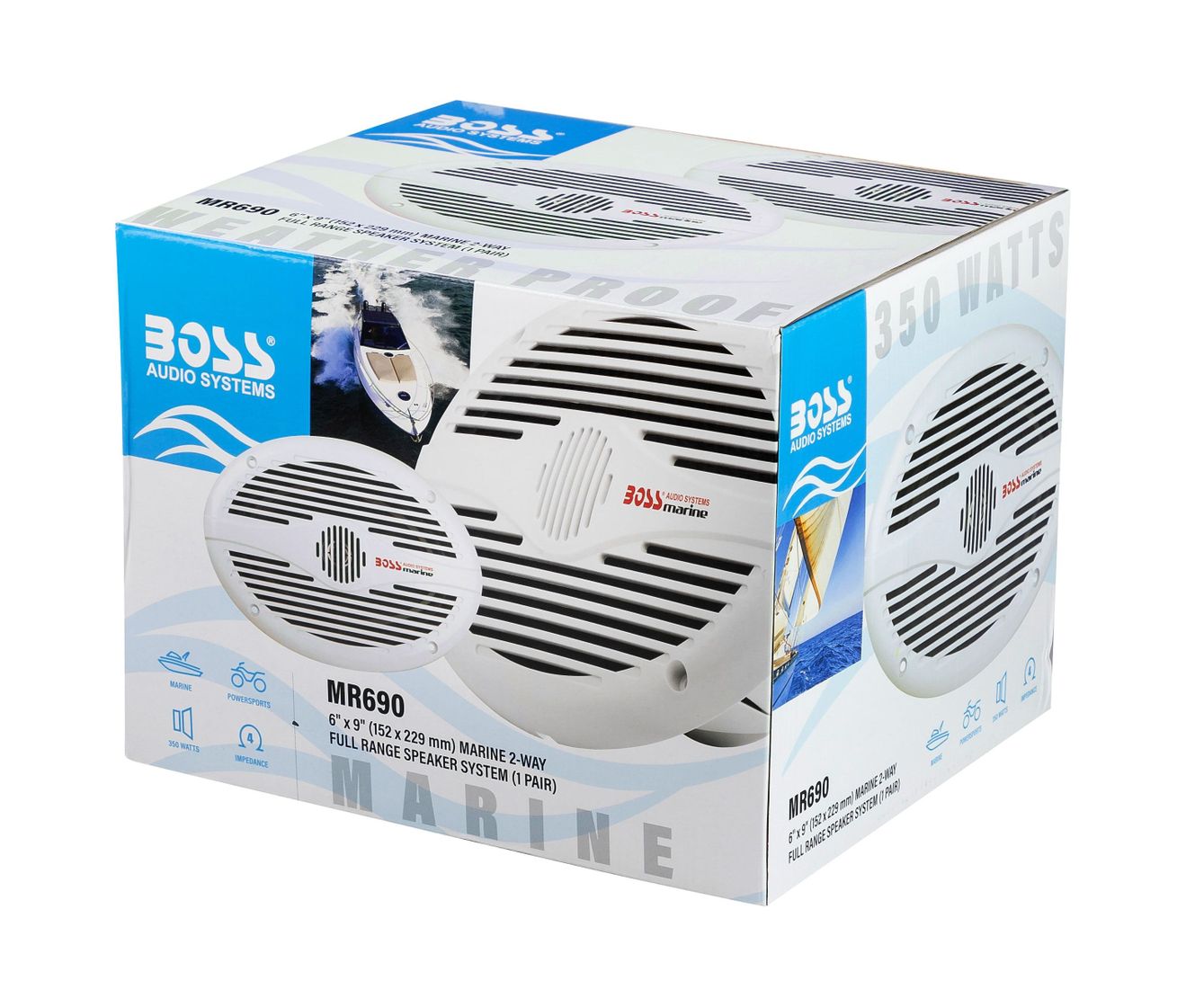 картинка Морская акустика 6"x9" BOSS MR690