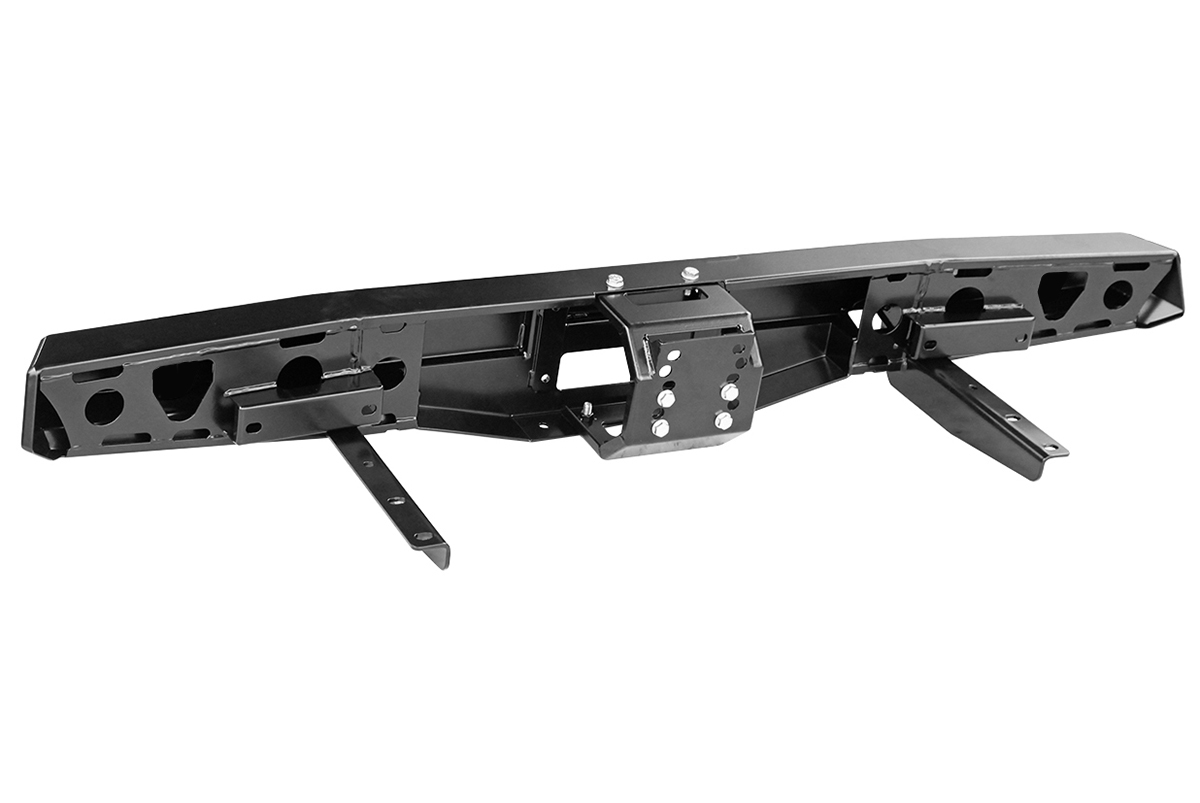 картинка Бампер задний РИФ УАЗ Буханка с площадкой под лебедку и фонарями, лифт 65 мм