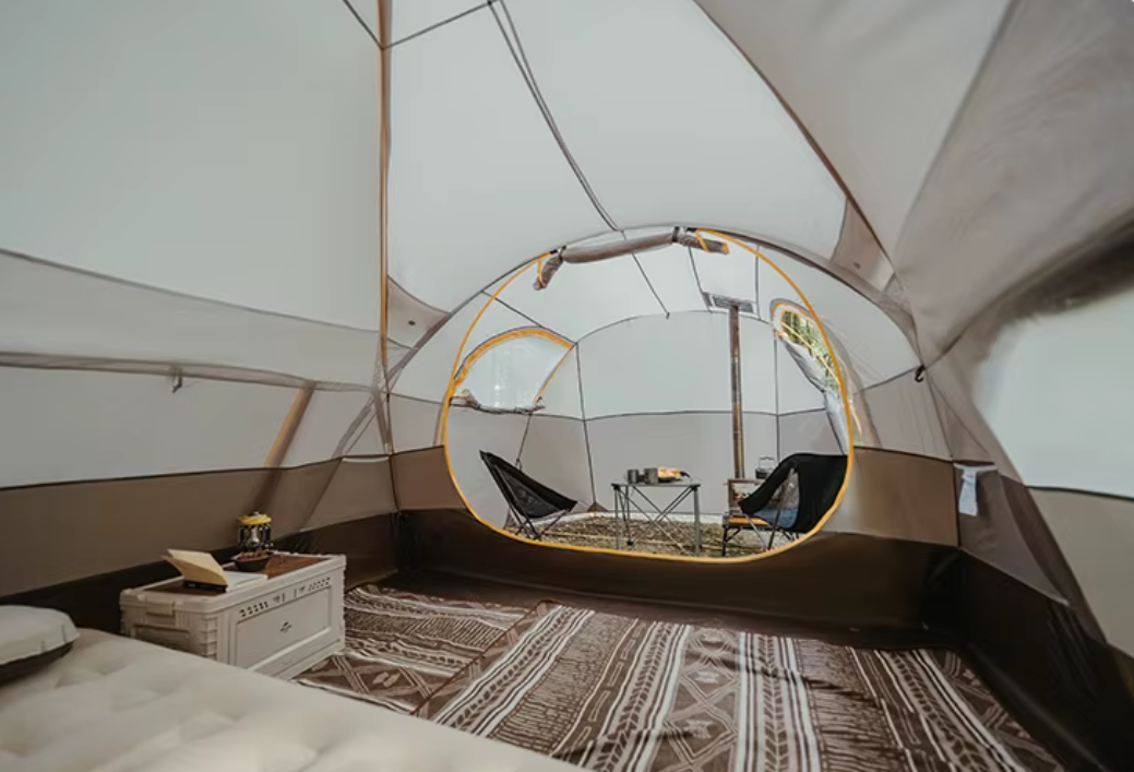 картинка Палатка Naturehike KOTA 6, 6-местная, алюминиевый каркас, серо-коричневая