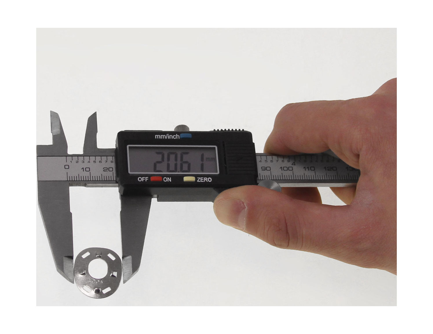 картинка Шайба тентовой застежки DOT, никелированная латунь