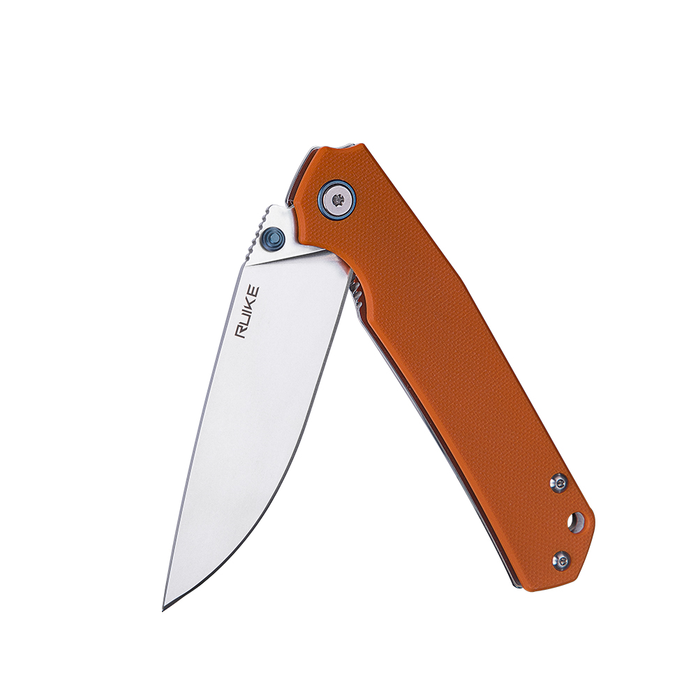 картинка Нож Ruike P801-J серебристо-оранжевый