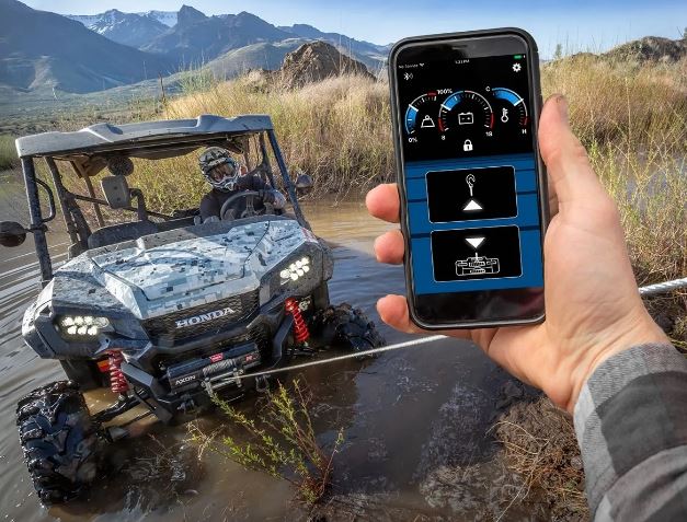 картинка Беспроводное Bluetooth управление лебедкой Warn для квадроцикла со смартфона