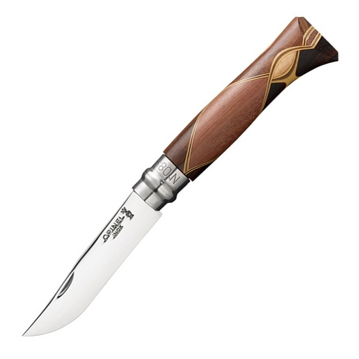 картинка Нож Opinel №8 Chaperon, рукоять африканское дерево, футляр, 001399