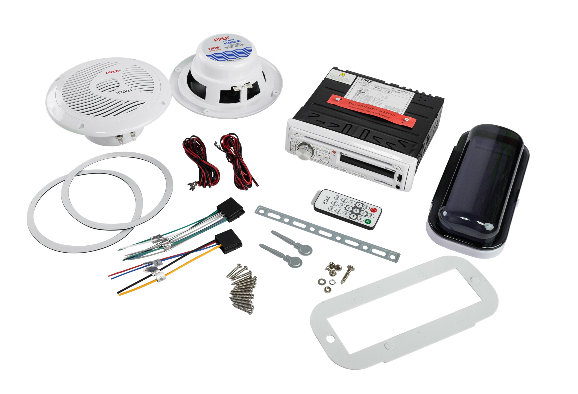 картинка Морская акустика 1DIN PYLE PLCDBT65MRW, комплект