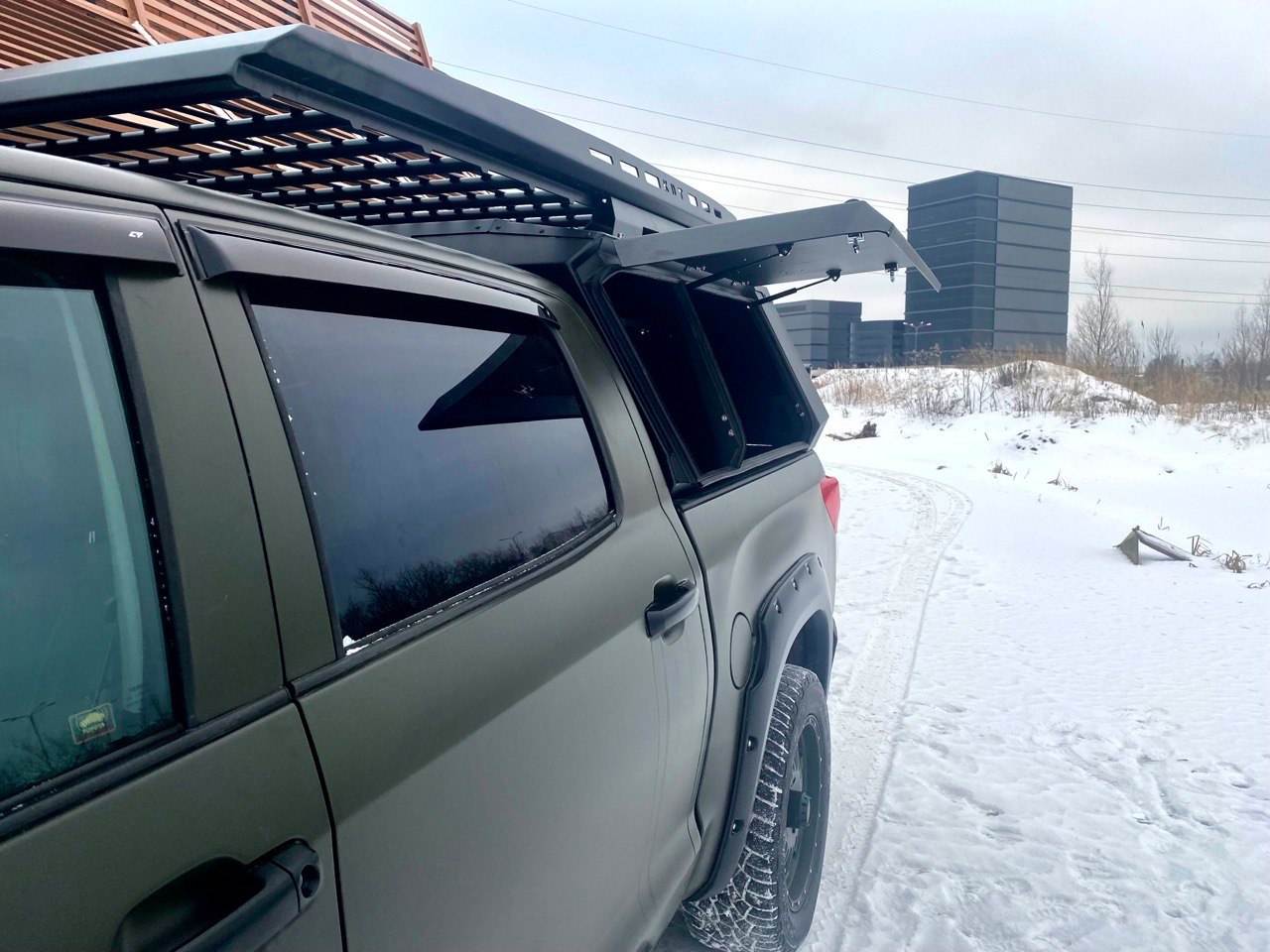 картинка Багажник KDT для кунга Mitsubisi L200 Triton алюминиевый