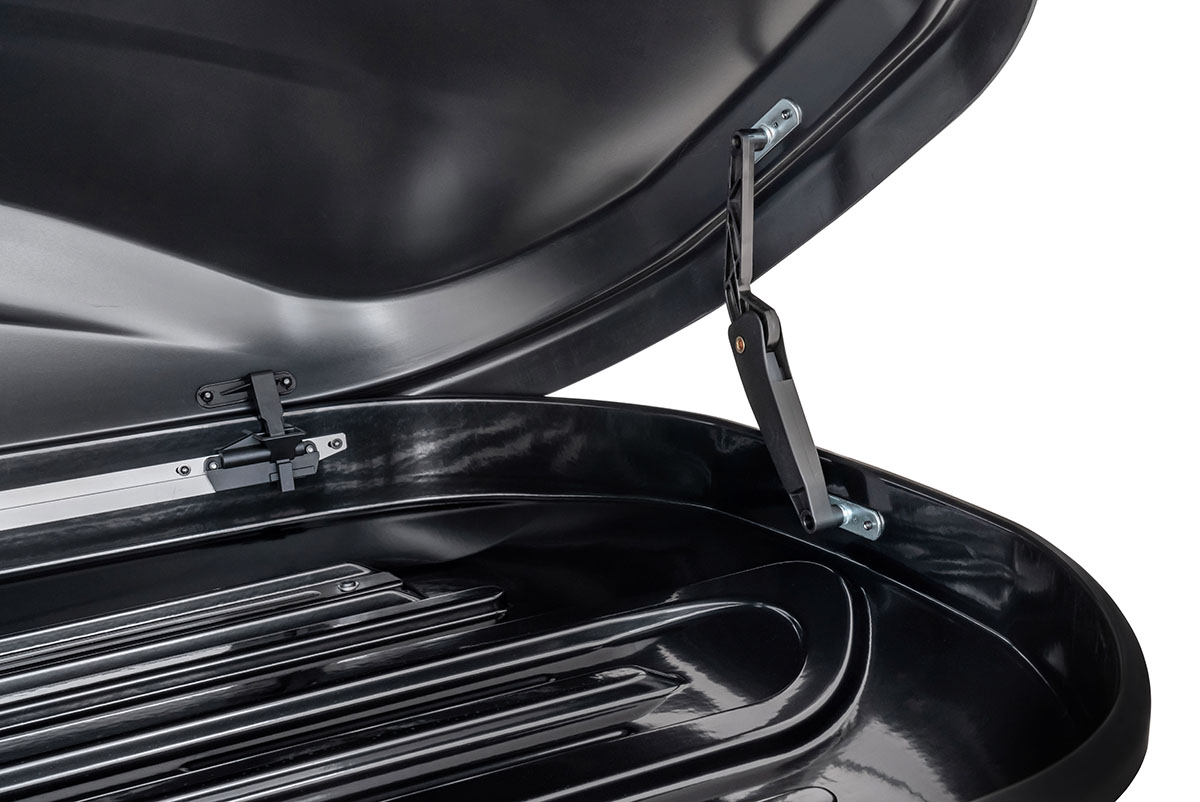 картинка Бокс автомобильный на крышу Pentair PYTHON 360L черный глянец, двусторонний