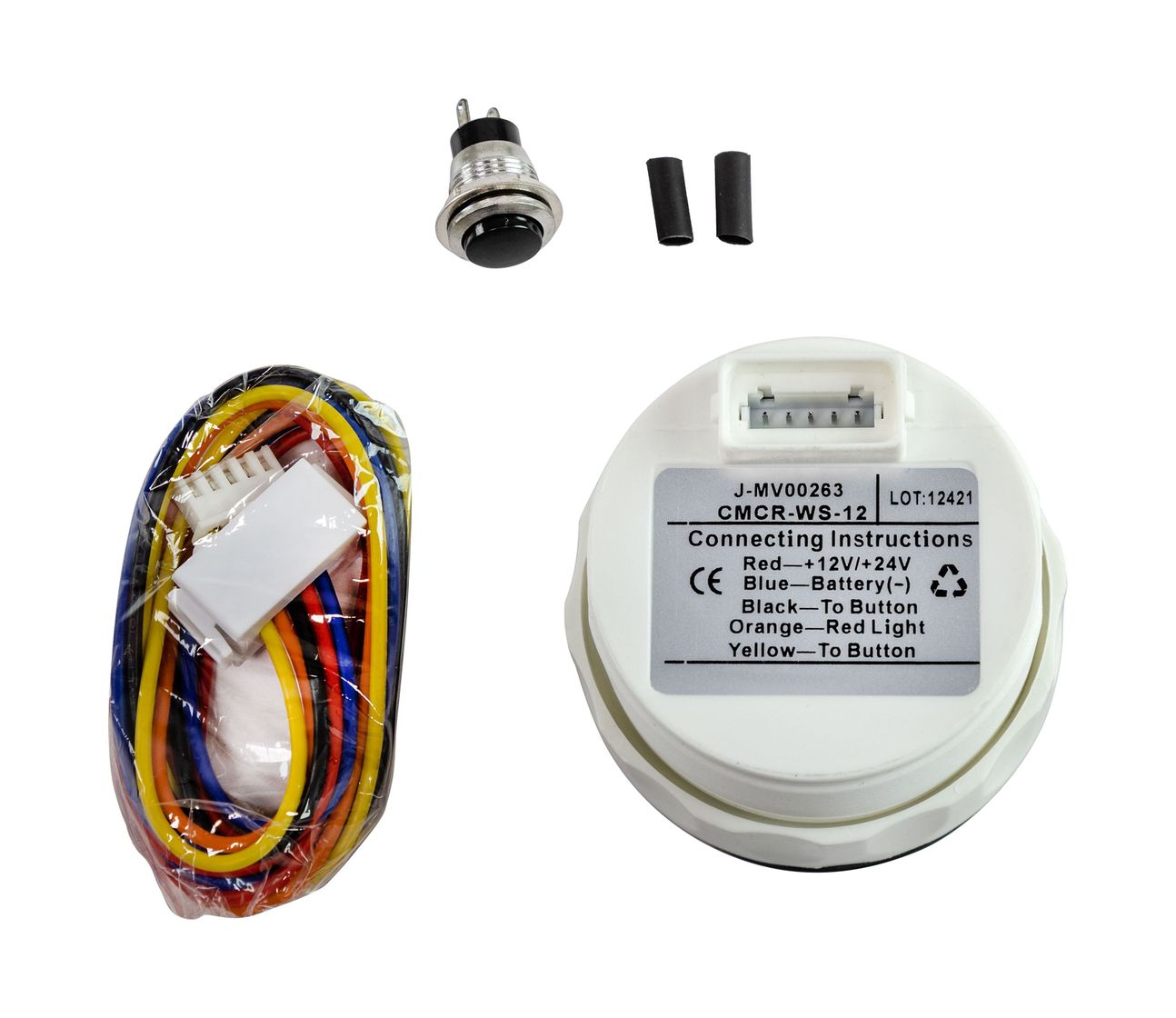 картинка Часы кварцевые, аналоговый белый циферблат, нержавеющий ободок, д. 52 мм