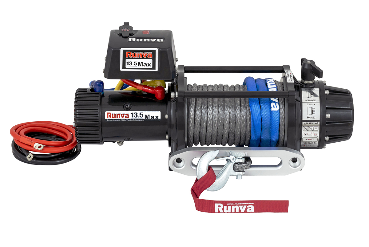картинка Лебёдка Runva EWB13500MAXSSR 12V 6136 кг влагозащищенная синтетика