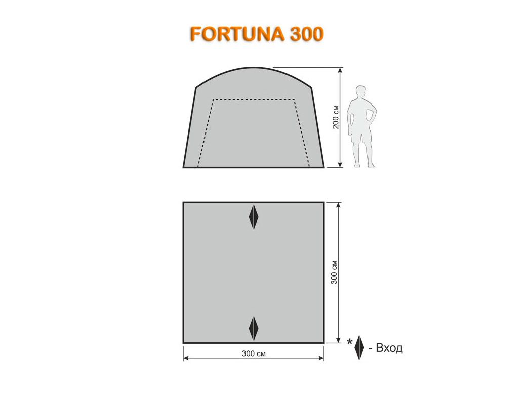 картинка Шатер автомат Maverick Fortuna 300 (хаки/желто-горчичный)