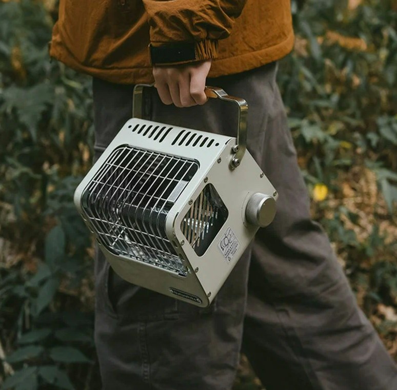 картинка Обогреватель газовый Naturehike многофункциональный, 1,1 кВт бежево-серый