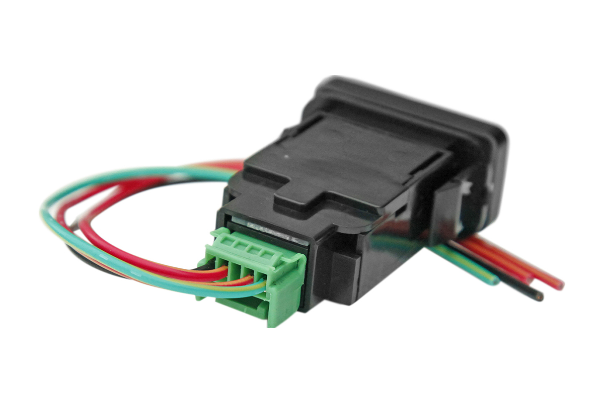 картинка Кнопка РИФ ВКЛ/ВЫКЛ, белый, TOYOTA 40x20 (под гравировку)