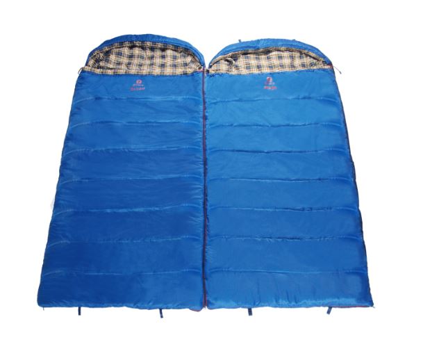 картинка Мешок спальный BTrace Mega (Левый,Серый/Синий), (ТПК: -10°C)