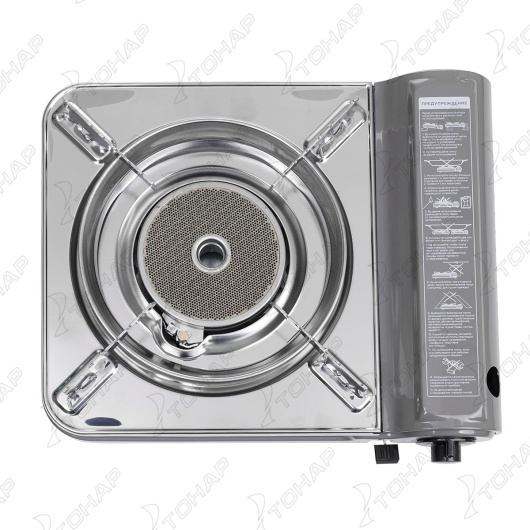 картинка Плита газовая NISUS, портативная, в кейсе, горелка керамическая, ветрозащита